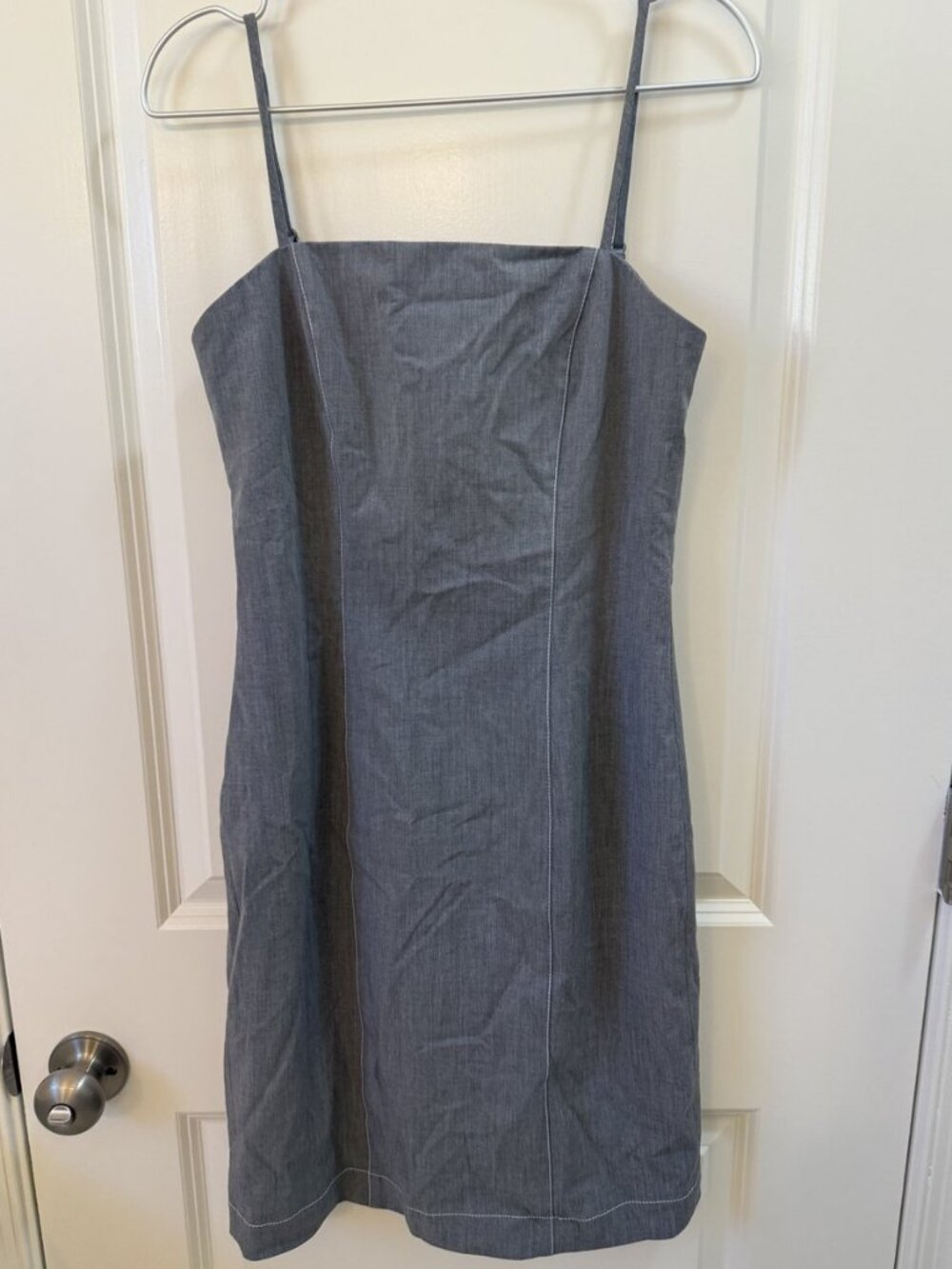 Staud Gray Slip Dress Size 6
